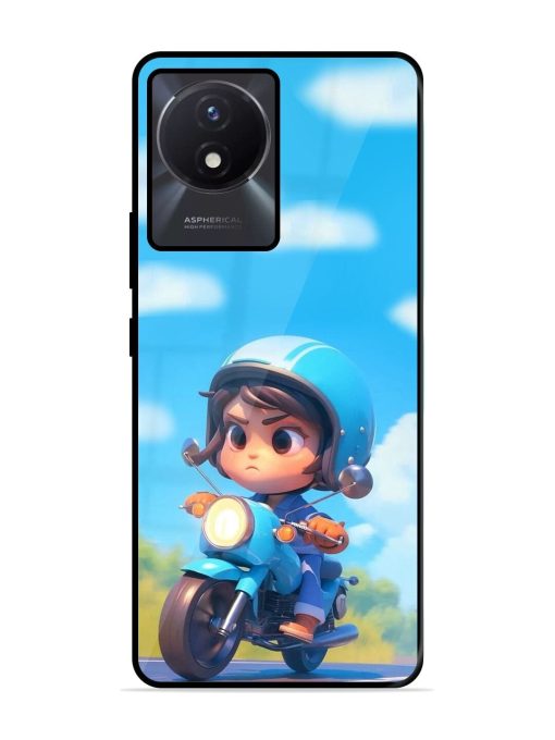 Little Rider Glossy Soft Edge Case for Vivo Y02T Chachhi