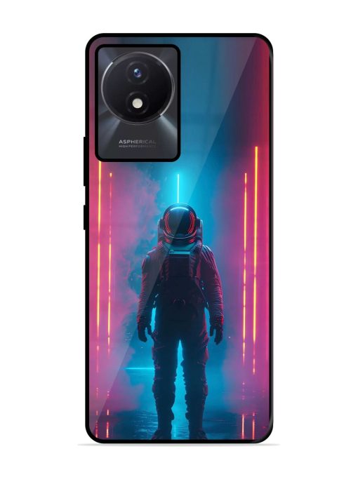 Neon Astronaut Glossy Soft Edge Case for Vivo Y02T Chachhi