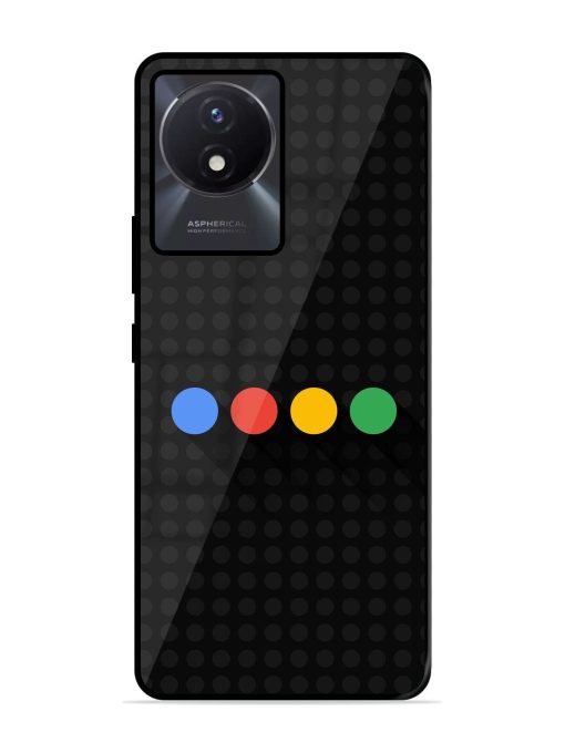 Google Dots Glossy Soft Edge Case for Vivo Y02T Chachhi