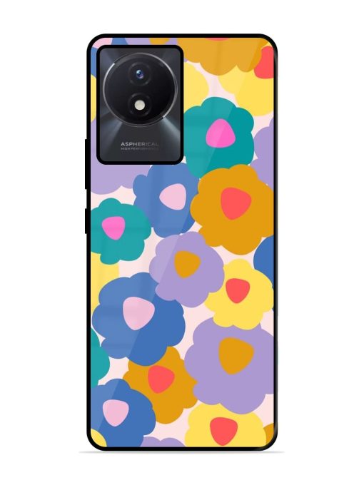 Flower Power Glossy Soft Edge Case for Vivo Y02T Chachhi