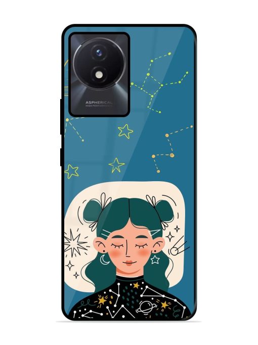 Cosmic Daydreamer Glossy Soft Edge Case for Vivo Y02T Chachhi