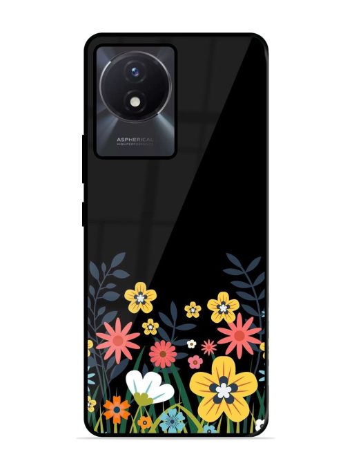 Floral Night Sky Glossy Soft Edge Case for Vivo Y02T Chachhi