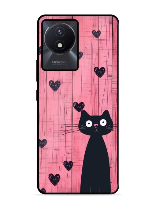 Feline Valentine'S Day Glossy Soft Edge Case for Vivo Y02T Chachhi