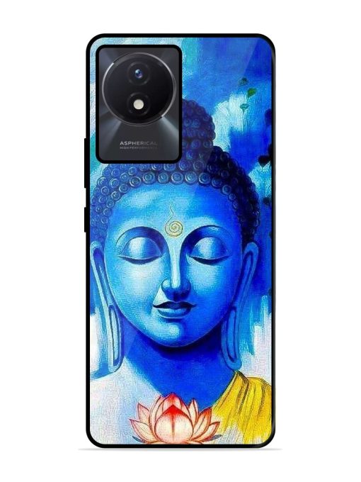 Serene Buddha With Lotus Glossy Soft Edge Case for Vivo Y02T Chachhi