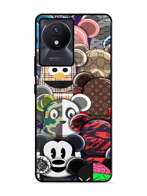 Streetwear Bearbrick Extravaganza Glossy Soft Edge Case for Vivo Y02T Chachhi