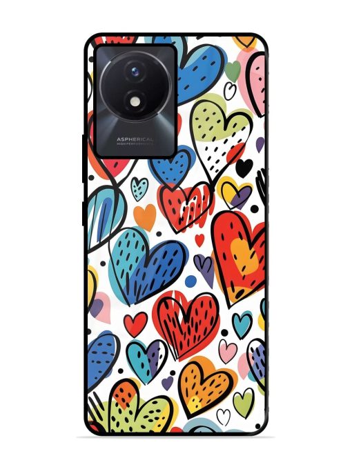 Heartfelt Harmony Glossy Soft Edge Case for Vivo Y02T Chachhi