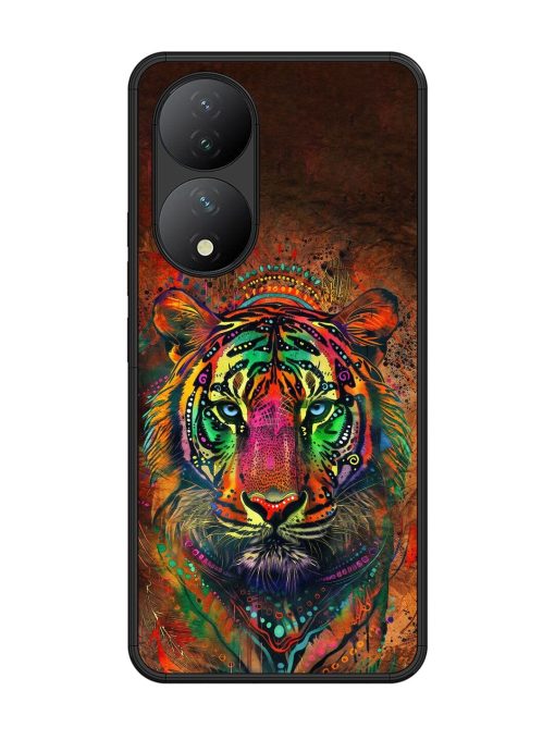 Cosmic Tiger Glossy Soft Edge Case for Vivo Y100 (5G) Chachhi