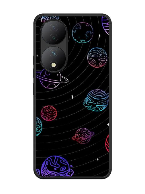 Cosmic Ballet Glossy Soft Edge Case for Vivo Y100 (5G) Chachhi