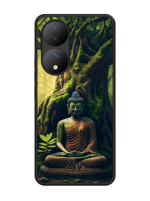 Green Buddha Art Glossy Soft Edge Case for Vivo Y100 (5G) Chachhi