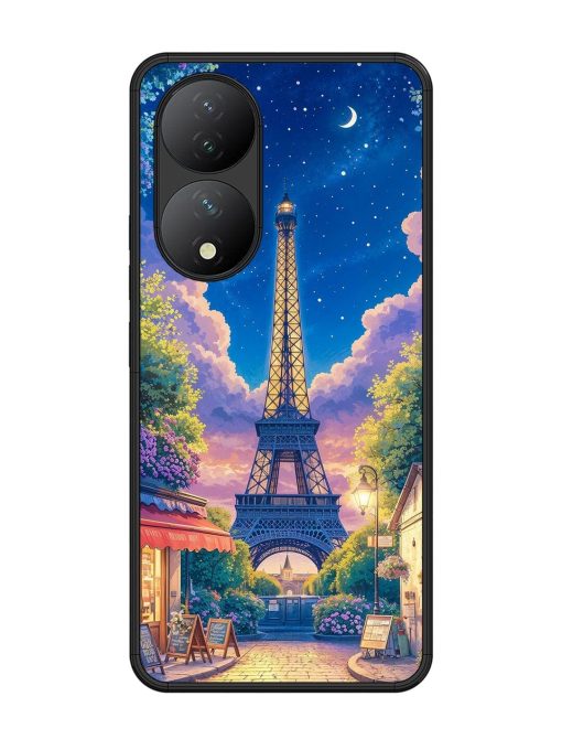 Twilight In Paris Glossy Soft Edge Case for Vivo Y100 (5G) Chachhi