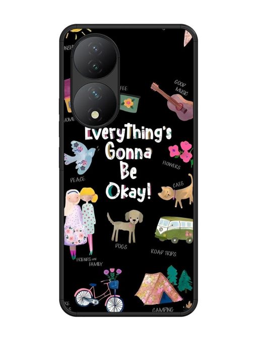 Everything'S Gonna Be Okay Glossy Soft Edge Case for Vivo Y100 (5G) Chachhi