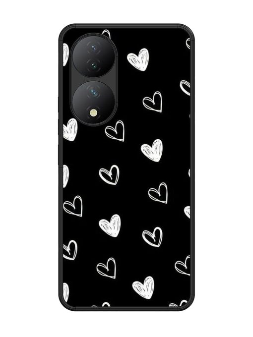 Scattered Hearts Glossy Soft Edge Case for Vivo Y100 (5G) Chachhi