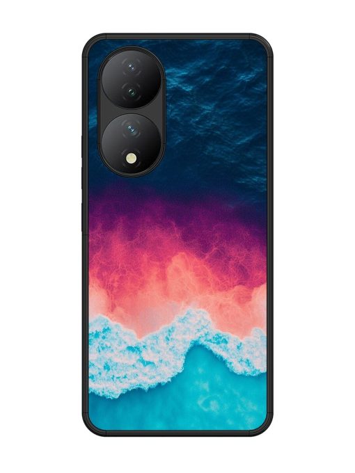 Where The Ocean Meets The Sky Glossy Soft Edge Case for Vivo Y100 (5G) Chachhi