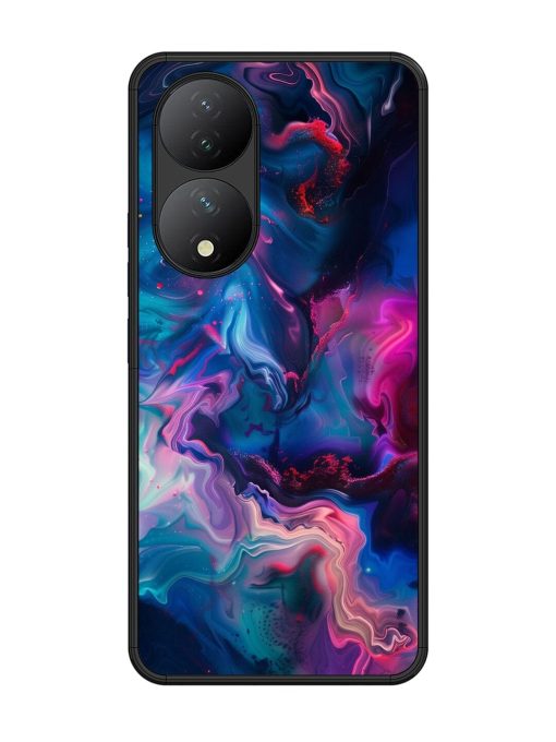 Cosmic Swirl Glossy Soft Edge Case for Vivo Y100 (5G) Chachhi