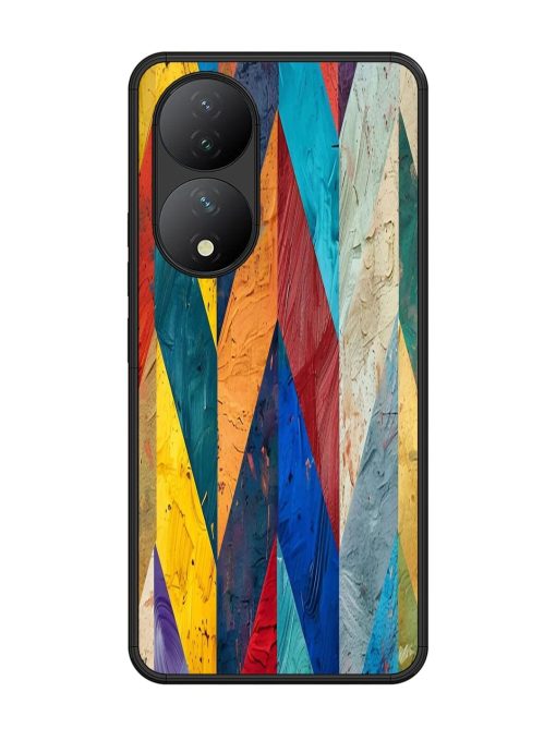 Abstract Tapestry Glossy Soft Edge Case for Vivo Y100 (5G) Chachhi