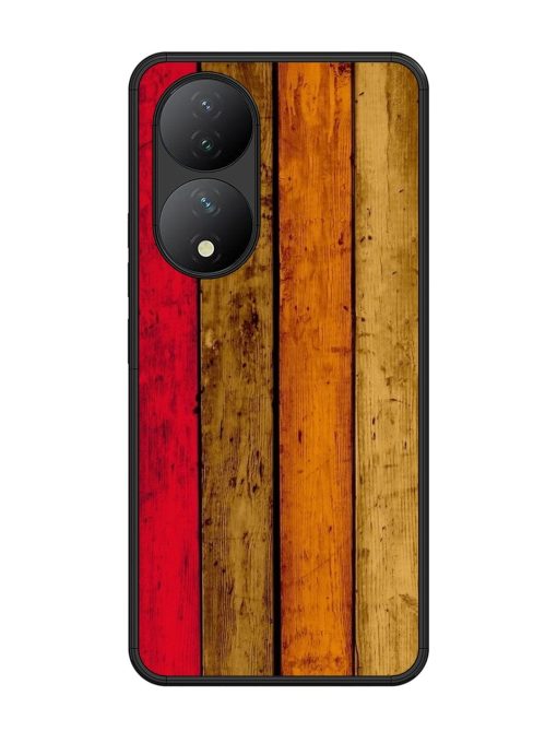 Colorful Woodgrain Glossy Soft Edge Case for Vivo Y100 (5G) Chachhi