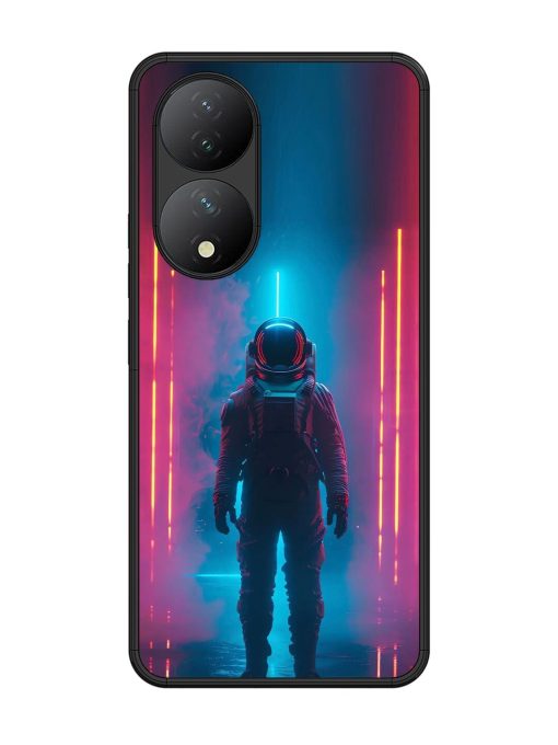 Neon Astronaut Glossy Soft Edge Case for Vivo Y100 (5G) Chachhi