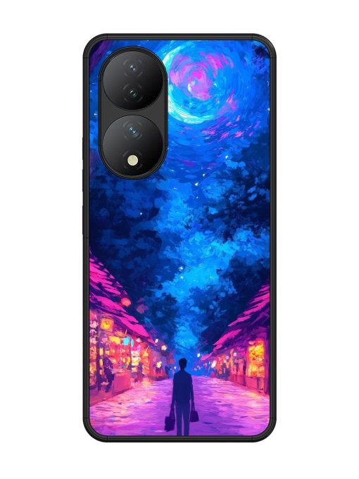 Neon Nightscape Glossy Soft Edge Case for Vivo Y100 (5G)