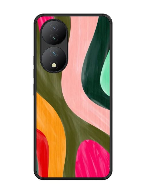 Wavy Wonderland Glossy Soft Edge Case for Vivo Y100 (5G) Chachhi