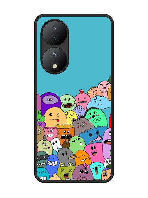 Monster Mash Glossy Soft Edge Case for Vivo Y100 (5G) Chachhi