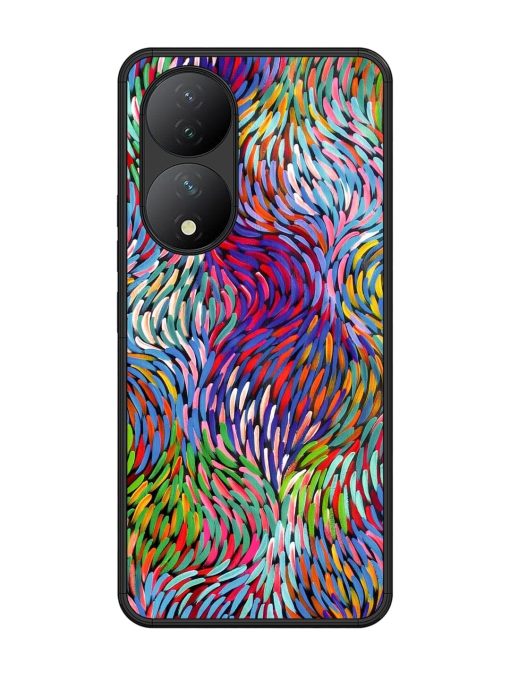 Vibrant Waves Glossy Soft Edge Case for Vivo Y100 (5G) Chachhi