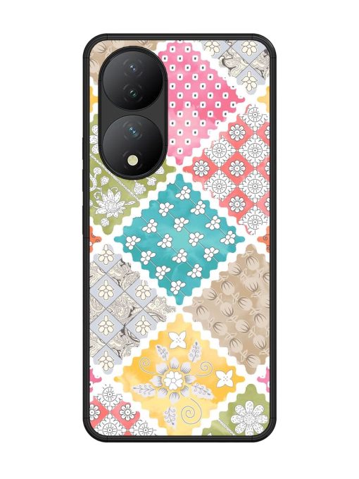 Patchwork Dreamscape Glossy Soft Edge Case for Vivo Y100 (5G) Chachhi