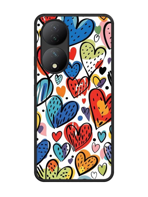 Heartfelt Harmony Glossy Soft Edge Case for Vivo Y100 (5G) Chachhi