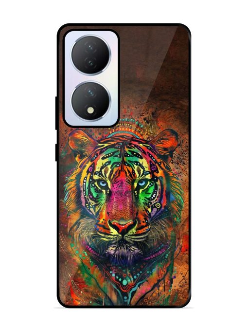 Cosmic Tiger Glossy Soft Edge Case for Vivo Y100A (5G) Chachhi