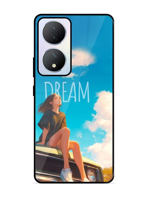 Girly Dream Art Glossy Soft Edge Case for Vivo Y100A (5G) Chachhi