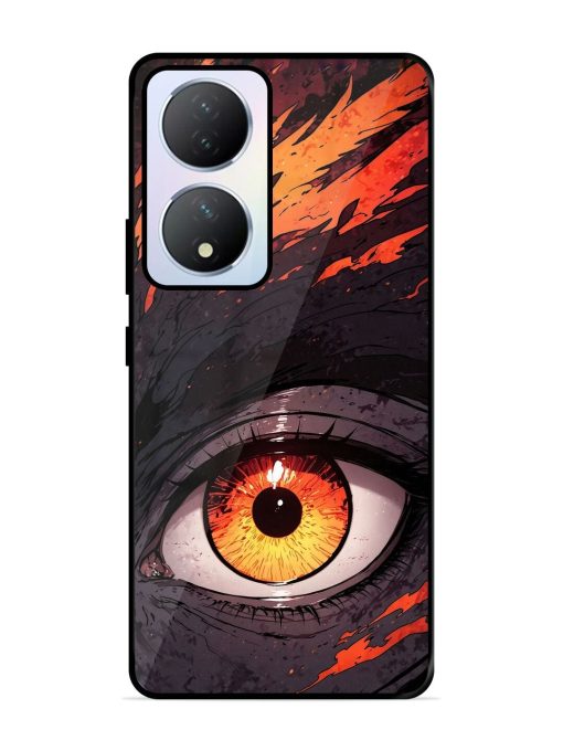 Inferno Gaze Glossy Soft Edge Case for Vivo Y100A (5G) Chachhi