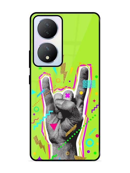 Neon Rock Glossy Soft Edge Case for Vivo Y100A (5G) Chachhi