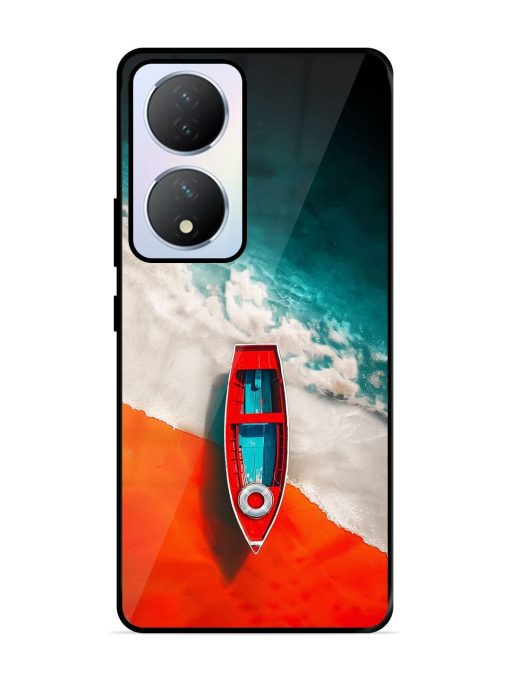 Crimson Tide Glossy Soft Edge Case for Vivo Y100A (5G) Chachhi