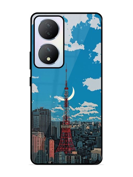 Tokyo Twilight Glossy Soft Edge Case for Vivo Y100A (5G) Chachhi