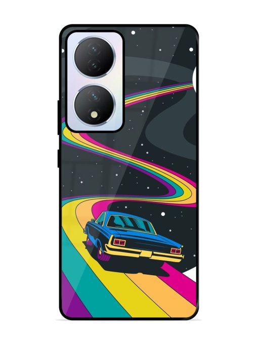 Rainbow Road Glossy Soft Edge Case for Vivo Y100A (5G) Chachhi