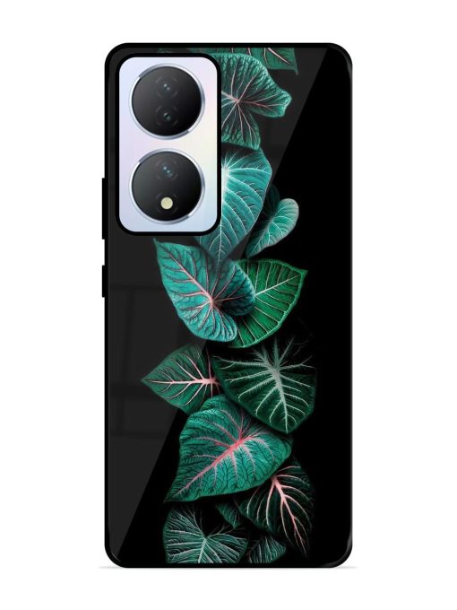 Emerald Elegance Glossy Soft Edge Case for Vivo Y100A (5G) Chachhi