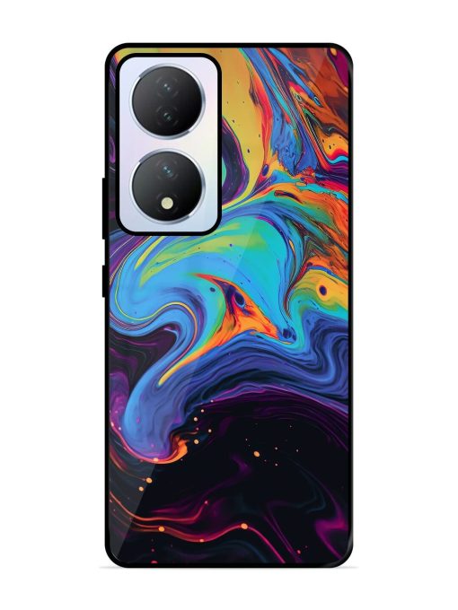 Liquid Dreamscape Glossy Soft Edge Case for Vivo Y100A (5G) Chachhi