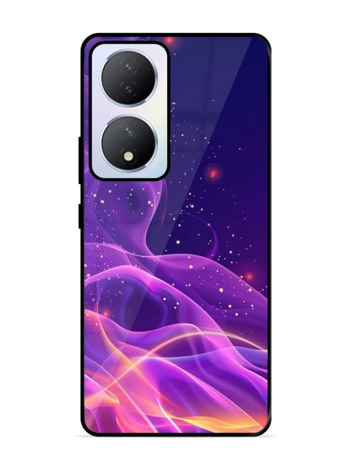 Cosmic Currents Glossy Soft Edge Case for Vivo Y100A (5G) Chachhi