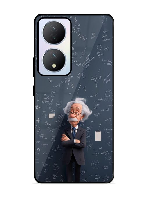 Albert Einstein Glossy Soft Edge Case for Vivo Y100A (5G) Chachhi