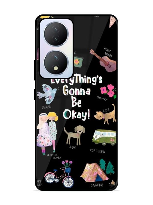 Everything'S Gonna Be Okay Glossy Soft Edge Case for Vivo Y100A (5G) Chachhi