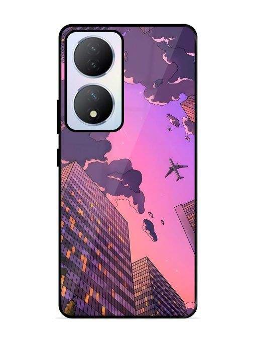 Urban Twilight Glossy Soft Edge Case for Vivo Y100A (5G) Chachhi