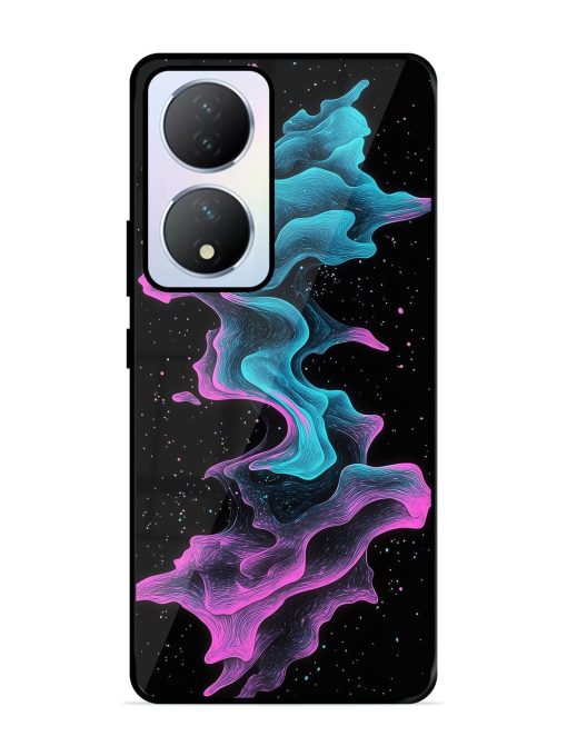 Cosmic Currents Glossy Soft Edge Case for Vivo Y100A (5G) Chachhi