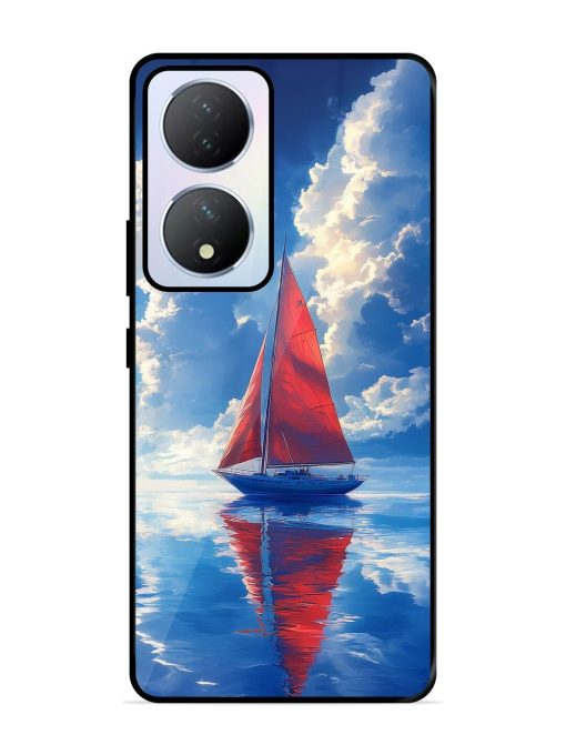 Crimson Sails Glossy Soft Edge Case for Vivo Y100A (5G) Chachhi