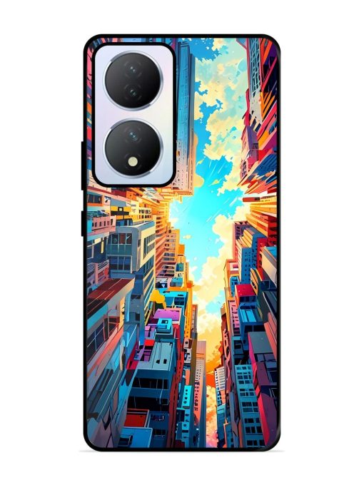 Skyward City Glossy Soft Edge Case for Vivo Y100A (5G) Chachhi