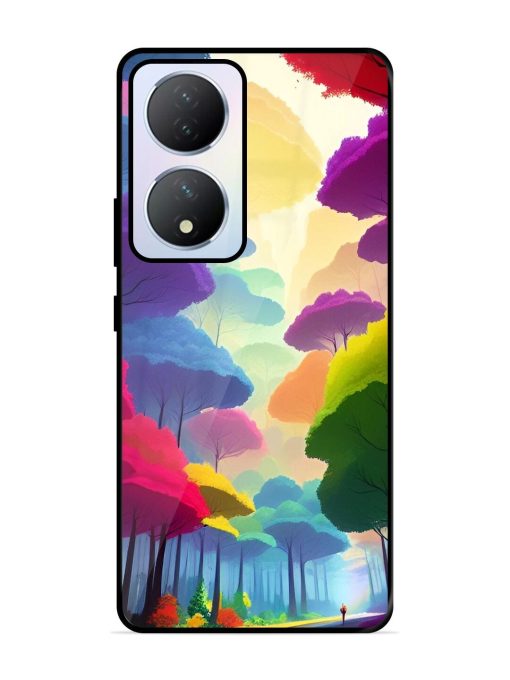 Rainbow Road Glossy Soft Edge Case for Vivo Y100A (5G) Chachhi