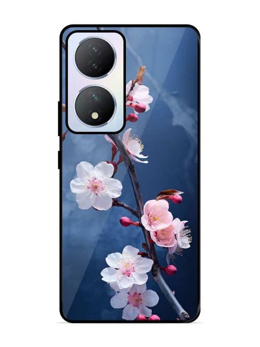 Delicate Blossoms Glossy Soft Edge Case for Vivo Y100A (5G) Chachhi