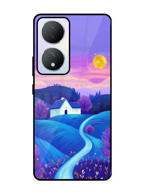 Moonlit Meadow Glossy Soft Edge Case for Vivo Y100A (5G) Chachhi