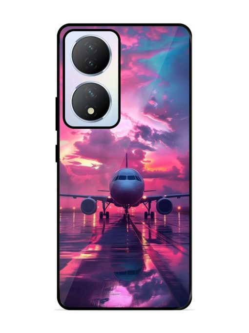 Neon Runway Glossy Soft Edge Case for Vivo Y100A (5G) Chachhi