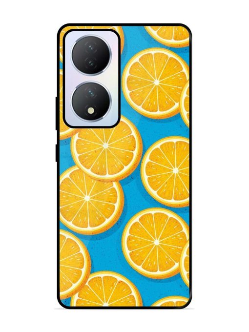 Citrus Symphony Glossy Soft Edge Case for Vivo Y100A (5G) Chachhi