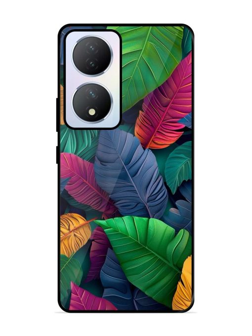 Tropical Tapestry Glossy Soft Edge Case for Vivo Y100A (5G) Chachhi