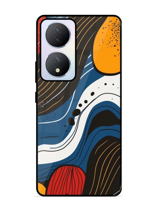 Abstract Expression Glossy Soft Edge Case for Vivo Y100A (5G) Chachhi